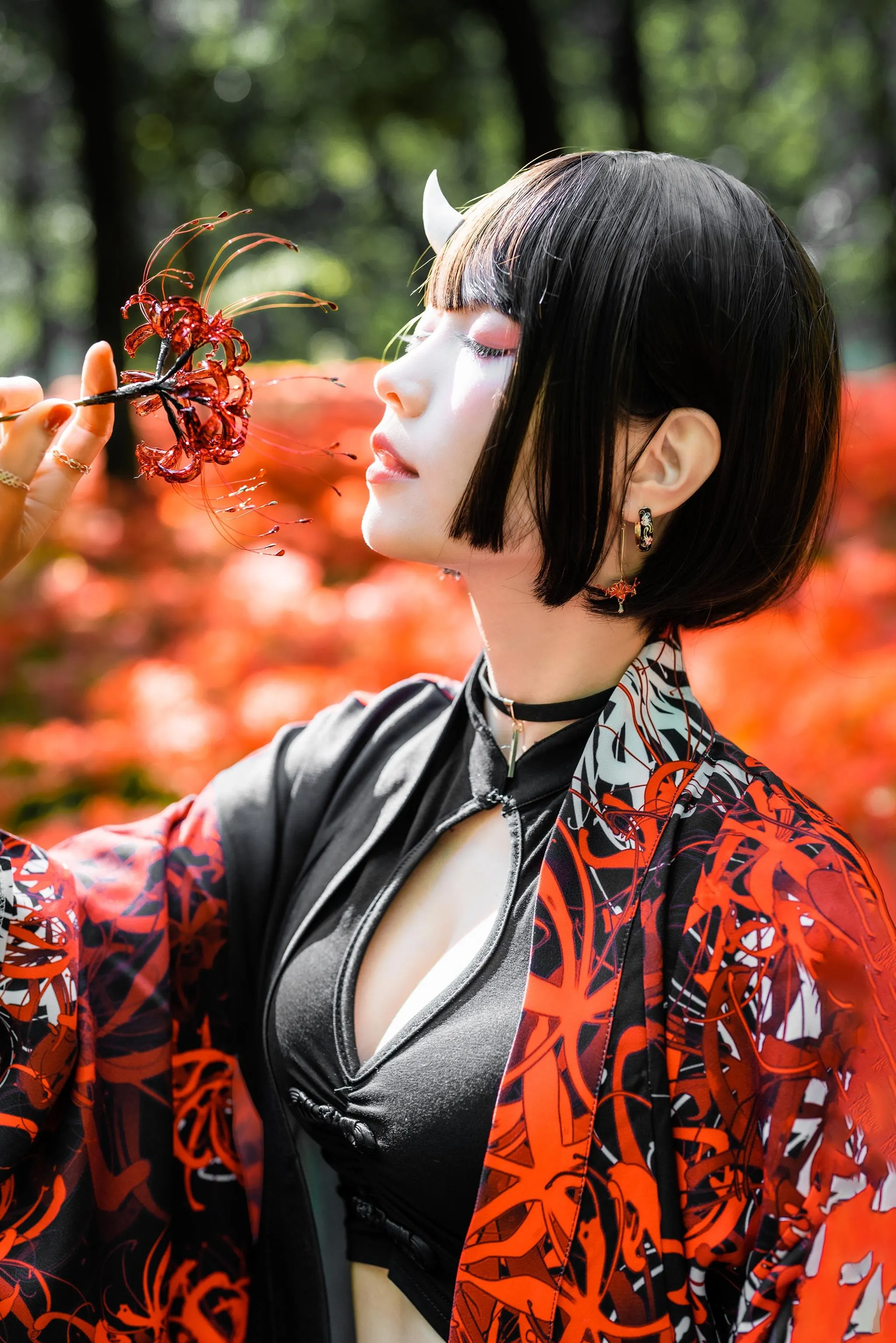 ElyEE子 – NO.129 23年10月订阅-C-Red Higanbana 殷紅彼岸 [36P]插图5